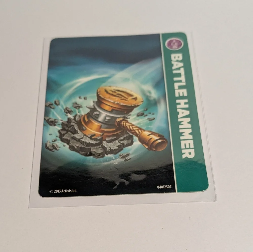 Skylanders Battle Hammer Figure And Item Card